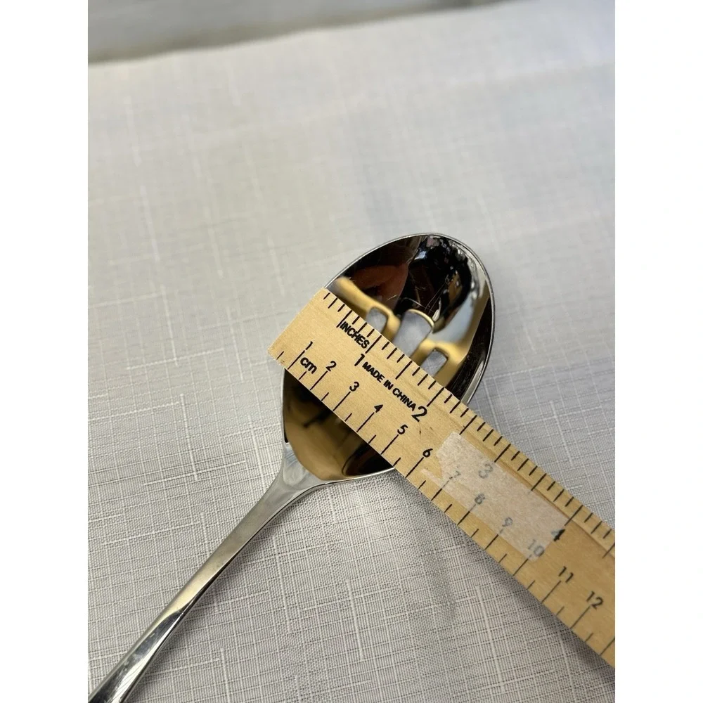 Gourmet Settings GS 18/10 Stainless Pierced Serving Spoon Slotted Flatware